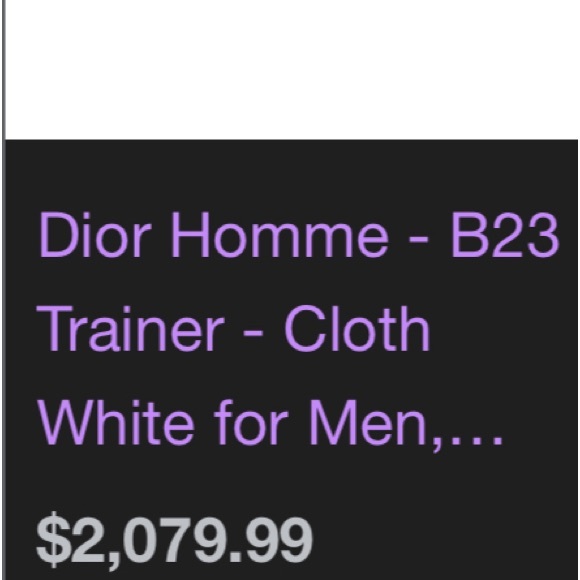 Christian Dior authentic high tops - Picture 6 of 6